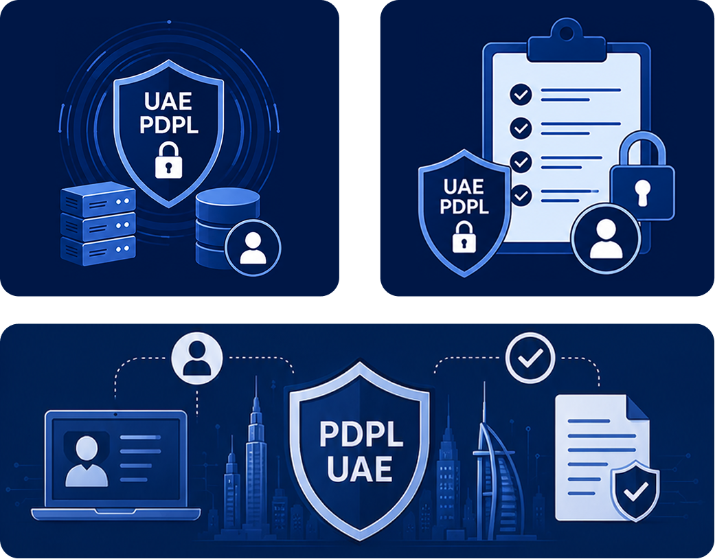 ADGM data protection lock and server icon